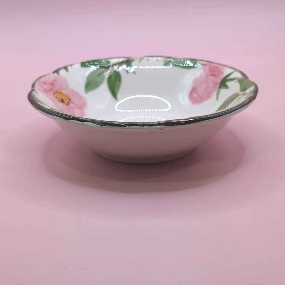 Vintage (4) Four Franciscan Desert Rose Earthenware Dessert / Cereal Bowls 6